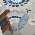thumbnail image 6 of Nourison Aloha Indoor/Outdoor Floral Contemporary Blue/Grey 9' x 12' Area Rug, (9' x 12'), 6 of 9