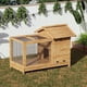 thumbnail image 5 of Yeshouse jaula de madera para conejos, apta para interior y exterior, resistente a la intemperie, con estructura metálica anti-mordeduras, rampa y rejilla extraíble, ideal para pequeños animales, 5 of 7