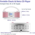 thumbnail image 5 of Portable CD Player Boombox with  FM Radio Stereo Remote Control USB AUX Input Programmable Audio 4  AC Battery Powered, 5 of 7