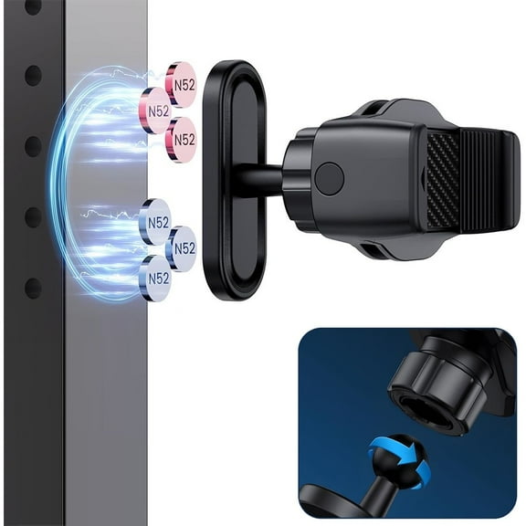 KANCOKIT Magnetic Golf Cart Phone Holder with Strong Magnets, Portable Golf Cart Phone Mount Fit for 4.7-7" Cell Phone iPhone Samsung