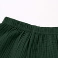 thumbnail image 7 of FSYBOA Boys Shorts, Trendy Above Knee Casual Elastic Wasit Kids Shorts Green Size 5-6T, 7 of 7