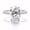 Silver, variant on Womens Oval Zircon Ring Large Egg Shape Gold Plated Alloy Ring Inlaid Artificial Gemstones Platinum Plated Statement Ring for Her Fashion Jewelry