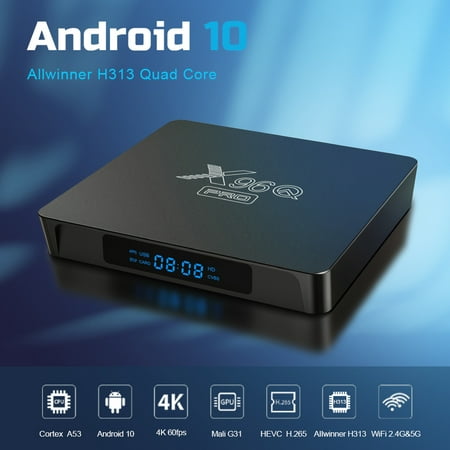 X96Q PRO Android 0 Smart UHD 4K Internet TV Set-Top Box, Quad-core, 4G&5G WiFi, Remote Control