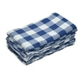thumbnail image 5 of GFI LINEN CLUBS Cotton Gingham Check Pre-Washed Dinner Napkins 18X18 Pack of 12 , Colour Blue & White with 1 Inch Decorative Selvedge Meter Cornered Finish, 5 of 5