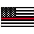 thumbnail image 1 of Drapeau USA Ligne Rouge Fine en Polyester, 1 of 1