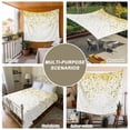 thumbnail image 6 of Yellow Polka Dot Large Tapestry for Bedroom Wall Hanging Tapestry, Ombre Abstract White Monochrome Ceiling Backdrop Tapestries Poster Blanket Wall Decor for Teens Room Living Room Dorm 100" x 59", 6 of 8