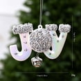 thumbnail image 7 of JOY Letter Christmas Ornaments, Glitter Bell Hanging Decorations, Xmas Tree Pendant for Holiday Home Party Decor, 7 of 7