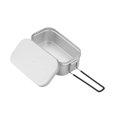 thumbnail image 4 of Caja de aluminio para comidas de camping, regalos para mochileros, tazón portátil para acampar 800 ml, 4 of 8