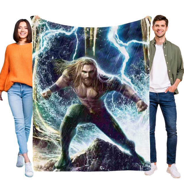 Aquaman anti-pilling, suave, ligera, esponjosa y acogedora de lujo para hogar y cocina – Perfecta para niños y adultos,70X110cm