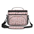thumbnail image 2 of Cat in Teacup Pink Pattern Insulated Lunch Box for Women Men, Medium Leakproof Cooler Bag with Adjustable Strap, 10"x6.7"x8", 2 of 6
