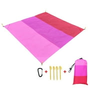 VKEKIEO Beach Blanket Waterproof Sandproof Camping Blankets Beach Blanket Sand Proof Mat,Suitable for camping,beach,outing,55.1" ×78.7"
