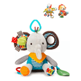 thumbnail image 3 of "Juguete Peluche Sonaja Bebé Mordedera Texturas Estimulación Elefante Lab.G Multicolor", 3 of 5