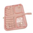 thumbnail image 1 of Bolsa De Soporte Para Brochas De Maquillaje De Pie, Estuche Plegable Para Brochas Cosméticas De Viaje De Cuero PU Con 20 Bolsillos Para Viajes, 1 of 7