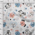 thumbnail image 3 of oneOone Rayon White Fabric Kawai Craft Projects Decor Fabric Printed By The Yard 56 Inch Wide-SO, 3 of 5