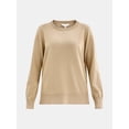 thumbnail image 5 of Time and Tru Women’s Fine Gauge Pullover Sweater, Lightweight, Sizes XS-XXXL, 5 of 5