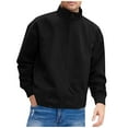 thumbnail image 6 of M-5X Plus Size Jackets for Men with Pockets Big & Tall Zip Up Sports Coats Mens Casual Solid Color Long Sleeve Mock Neck Thermal Warm Baseball Jacket, 6 of 8