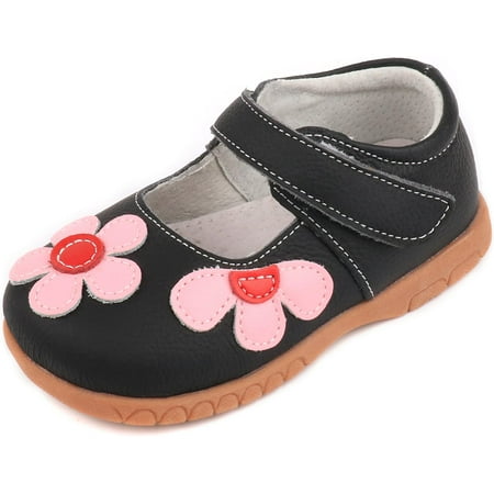 

Girls Leather Bows Design Soft Round Toe Princess Dress Mary Jane Flat Shoes(Toddler/Little Kid)