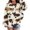 Brown, variant on Ruyang Kids Crewneck Sweatshirt Animal Spotted Long Sleeve Pullover Oversized Baggy Casual Tops Fall Clothes for Girls Boys