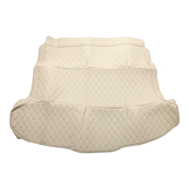 Tapete de forro de carga trasero Unique Bargains para Honda CRV 2007-2011, XPE, cuero de microfibra, beige, borde elevado, patrón de diamante 3D