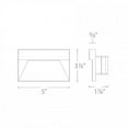 thumbnail image 3 of WAC Lighting Landscape Ledge LED 3000K Aluminum Step and Wall Light in Bronze, 3 of 3