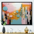 thumbnail image 2 of Designart "Play Forms Colorful Orange and Blue Delight III" Oversized Abstract Framed Wall Art - Modern Orange Abstract Geometric Hallway Framed Wall Art Decor, 2 of 7