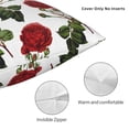 thumbnail image 5 of YFYANG Square Decorative Throw Pillow Case (Without Pillow Insert), Rose Pattern Bedroom Sofa Car Cushion Cover, 20"x20", 5 of 9