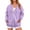 purple, variant on Zipped Hoodies for Women Fall Winter Jacket Full Zip Hoody Sweatshirts Warm Oversized Long Sleeve Hooded Sweat Tops Womens Knit Jacket Zipped Hoodie Thermal Outwear black L