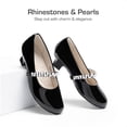 thumbnail image 4 of Zapatos de Vestir para Niña DREAM PAIRS Mary Jane Tacón Bajo 3.5 cm Negro, 4 of 8