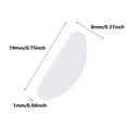 thumbnail image 2 of tooloflife 20 Pairs Silicone Eyeglass Nose Pads Double-Sided Adhesive Tape D Shape Non-Slip for Glasses Sunglasses Universal, 2 of 8