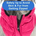 thumbnail image 6 of Pawtitas Reversible Dog Jacket Water Resistant Dog Coat for Cold Weather - Medium Jacket - Pink / Grey, 6 of 9