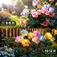 thumbnail image 3 of Luces solares para jardín BOMIER, paquete de 4, cambio de color, impermeables, 3 of 6