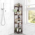 thumbnail image 1 of Soporte de ducha de esquina Shelf ELYKEN, 4 niveles, metal inoxidable, 1 of 9