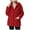 Red, variant on Womens Fleece Zip Up Jacket Oversized Long Sherpa Hoodie Fuzzy Outerwear Fall Winter Warm Coat with Pockets Red, S