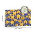 thumbnail image 3 of DouZhe Ensemble de 4 Sets de Table en Polyester, Motif Souriant et Résistant à la Chaleur pour Table à Manger, 12 Pouces x 18 Pouces, 3 of 6