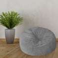 thumbnail image 1 of Puf de puf reclinable perfecl Funda de cama Gris claro, 1 of 8