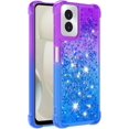 thumbnail image 3 of Case for Motorola Moto G Power 2024 Case Liquid Cute Clear Glitter Heavy Duty Shockproof Back Cover Soft TPU for Girls Women Phone Case for Moto G Power 5G 2024 Gradient Purple, 3 of 15