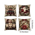 thumbnail image 2 of RKSTN 4-Piece Set Of Christmas Printed Pillow Set 40X40Cm, 2 of 8