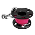 thumbnail image 4 of Scuba Diving Finger Spool Reel, Stainless Steel Nylon Line&Double Ended Bolt Snap Black 50m, 4 of 7