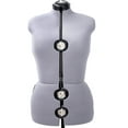 thumbnail image 6 of GEX Worldwide 70'' Gray Female Fabric Adjustable Mannequin Dress Form for Sewing Women's Mannequin Body Torso with Stand Medium, 6 of 9