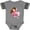 Football Heather and Smoke, variant on Inktastic Superhero Girl, Cute Girl, Brown Hair, Pink Cape Girls Baby Bodysuit