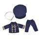 thumbnail image 3 of Traje de muñeca, regalos, escena, foto, utilería, suministros de bricolaje, uniforme suave, figuras de peluche, juguetes Azul marino, 3 of 8