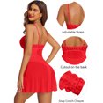 thumbnail image 4 of DYMADE Womens Lingerie Entice Spliced Mesh Sexy Sheer Backless Babydoll Bodysuit Nightdress for Valentine's Day,Honeymoon,Special Night, 4 of 4