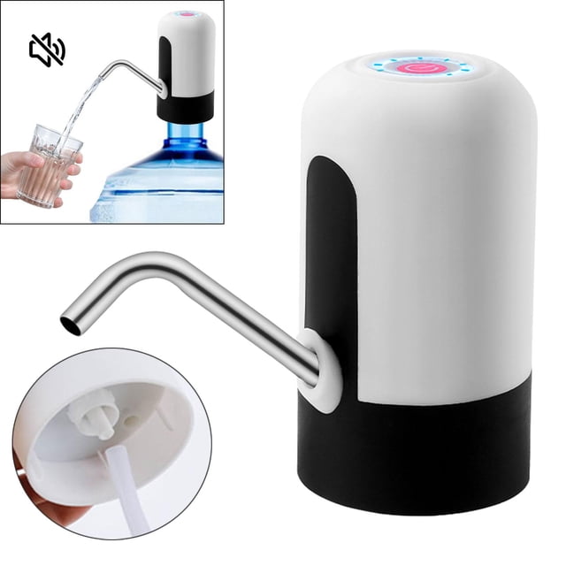 Bomba dispensadora de agua Soledad recargable USB para jarra de galón con luz azul