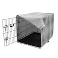 thumbnail image 3 of Abstract Dog Crate Cover, Trippy Fractal Geometrical Rounded Square Shapes Minimalist Artisan Pattern, Easy to Use Pet Kennel Cover for Dogs, 35" x 23" x 27", Black and White, by Ambesonne, 3 of 6