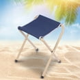 thumbnail image 7 of RedSwing Folding Camp Stools for Adults, Heavy Duty 300 lbs, 15" Tall Portable Backpacking Stool Seat, Blue, 2 Pack, 7 of 7