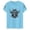 Light Blue, variant on HCYSFG Women's Highland Cow Graphic Top Crewneck Short Sleeve Casual Fashion T Shirts Summer Trendy Everyday Activewear Tee