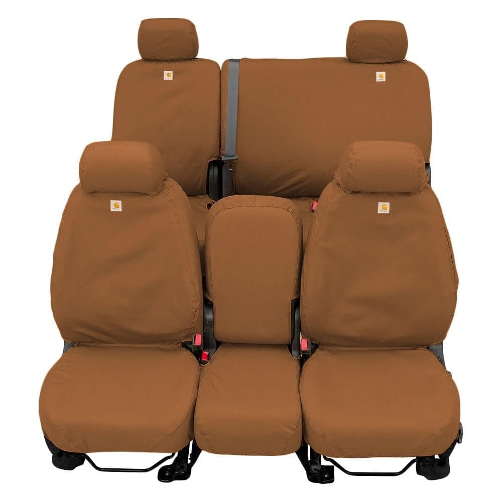 Covercraft 22-24 Dodge RAM 2500/3500 Carhartt SeatSaver Custom Front Row Seat Covers - Brown