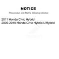 thumbnail image 2 of Transit Auto Front Rear Coated Disc Brake Rotors and Semi-Metallic Pads Kit for Car Honda Civic KGS-100807, 2 of 11