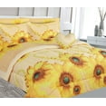 thumbnail image 5 of Comforter Set Bed in Bag Ivory Sunflower Printed Twin 6- Pieces Super Soft Bedding Bedroom Decor, 5 of 6
