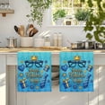 thumbnail image 4 of Father's Day Kitchen Towels Set of 4, Blue Ties Gifts Ombre Geometric Absorbent Dish Towels for Kitchen, Microfiber Hand Towel, Quick Drying Tea Towel for Cleaning Decorative Dishcloths, 4 of 7